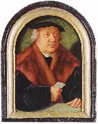 BRUYN, Barthel Portrait of Scholar Petrus von Clapis oil